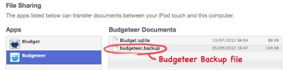 Budgeteer Filesharing